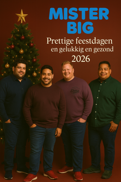 Mister Big kerstwensen 2026 - Prettige feestdagen en gelukkig en gezond 2026